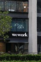 The WeWork logo.